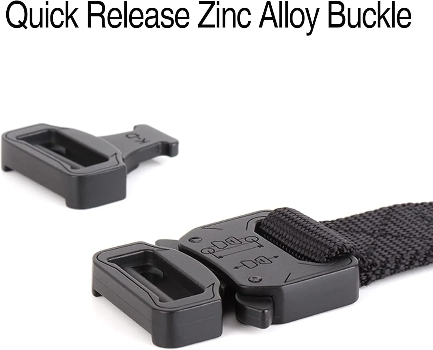 1 Inch Nylon Tactical Belt Quick Release Metal Buckle Heavy Duty Military Sports Skinny Webbing Work Belts for Men