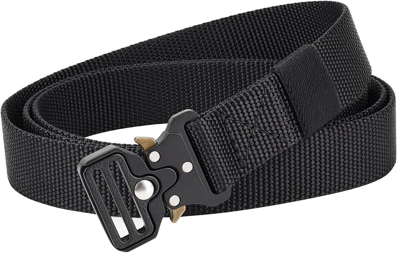 1 Inch Nylon Tactical Belt Quick Release Metal Buckle Heavy Duty Military Sports Skinny Webbing Work Belts for Men