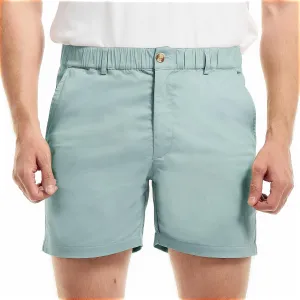 AIMPACT Mens Casual Cotton Shorts Slim Fit Elastic Waist Cargo Shorts 5.5 Inch Inseam with Pockets
