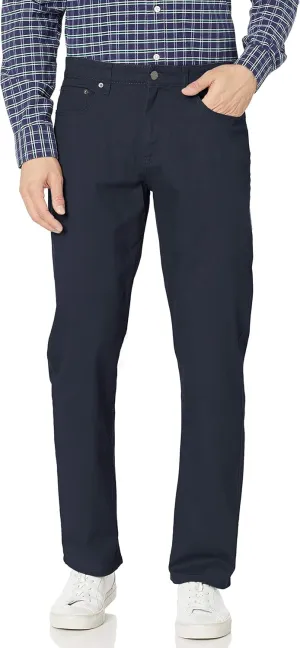 Amazon Essentials Men's Pants, Relaxed-Fit, 5-Pockets, Stretch Twill