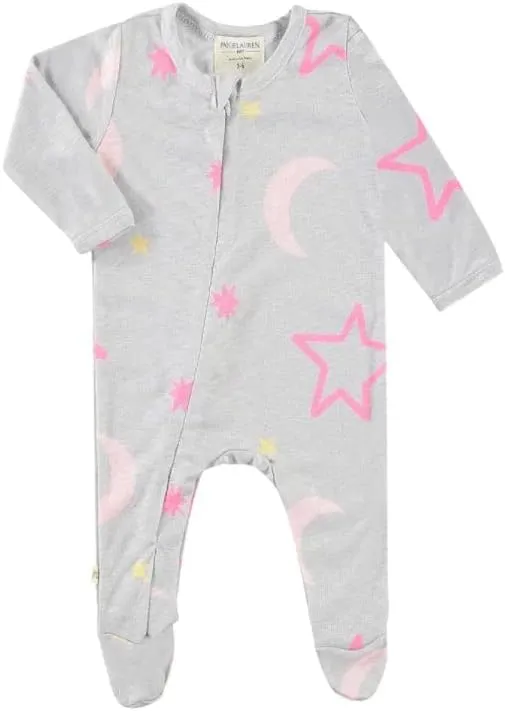 Baby Rib Seamless Zipper Footie Romper