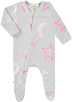 Baby Rib Seamless Zipper Footie Romper