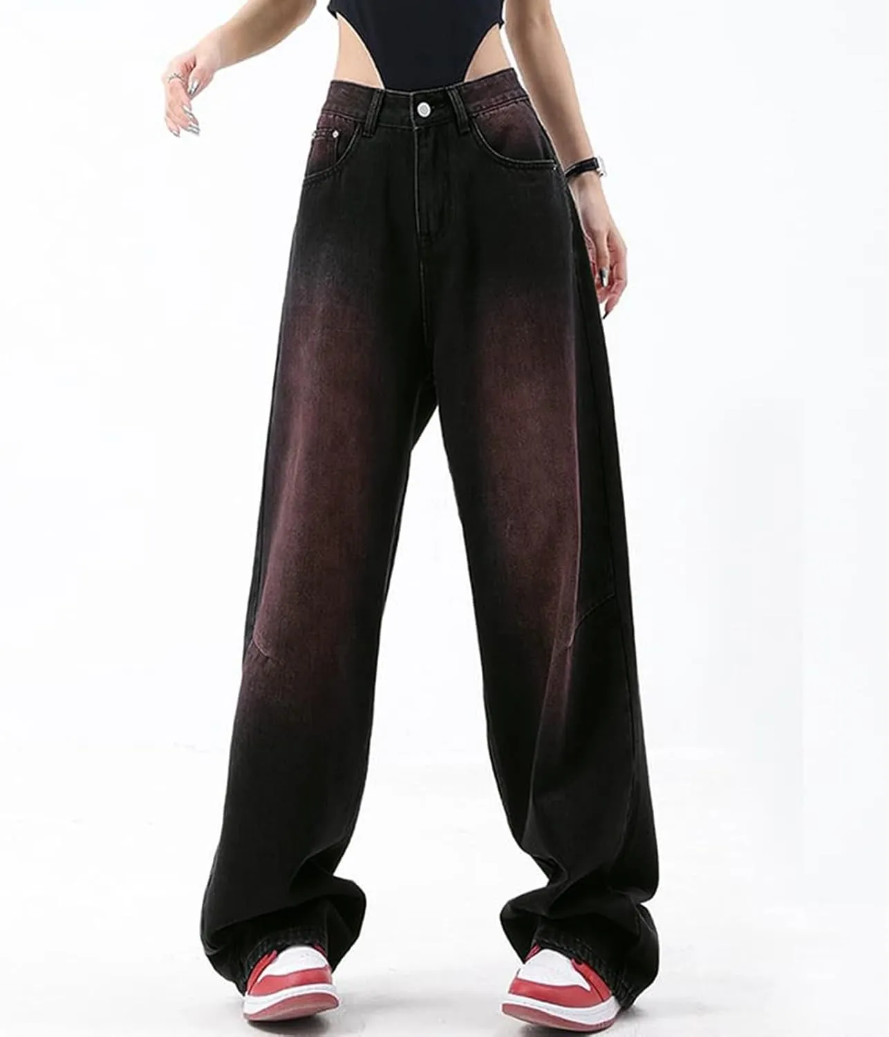 Baggy Jeans for Women Wide Leg Jeans High Waist Y2K Cargo Pants Casual Loose Boyfriends Trousers Vintage Streetwear