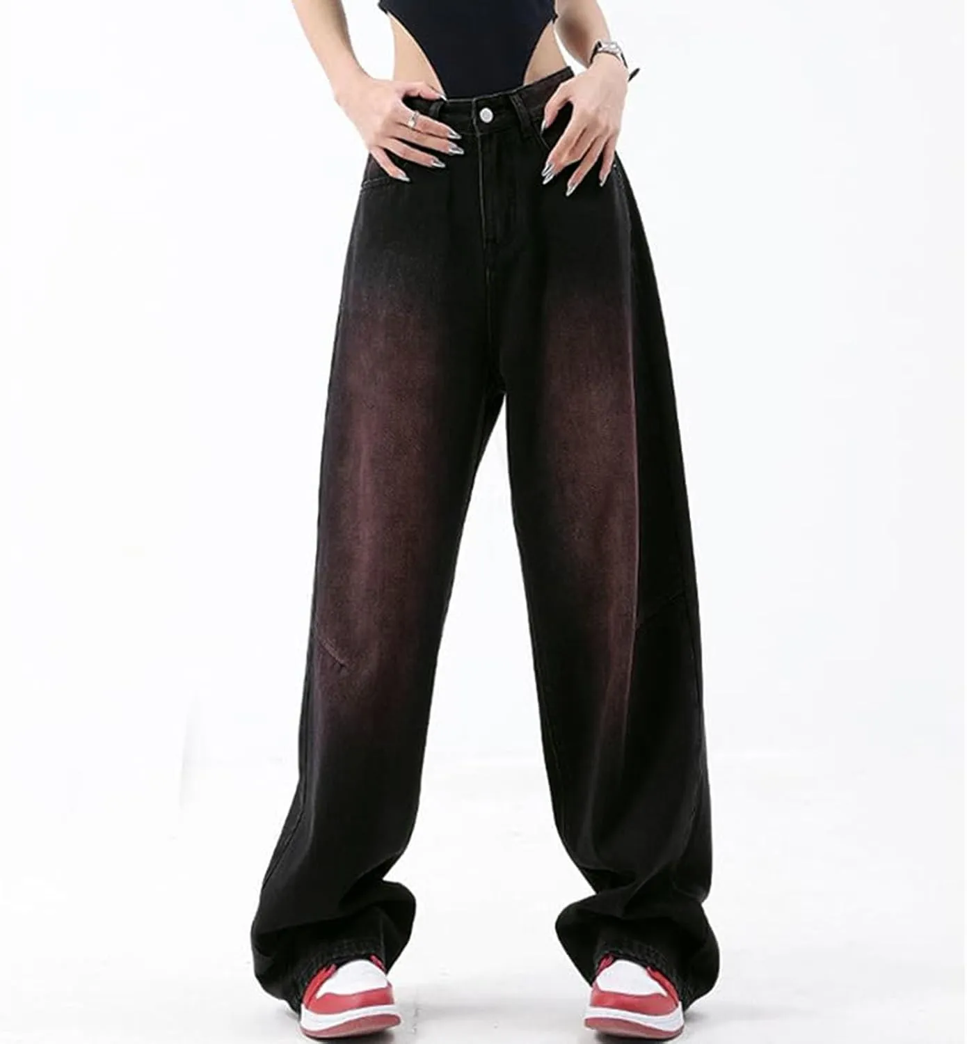Baggy Jeans for Women Wide Leg Jeans High Waist Y2K Cargo Pants Casual Loose Boyfriends Trousers Vintage Streetwear