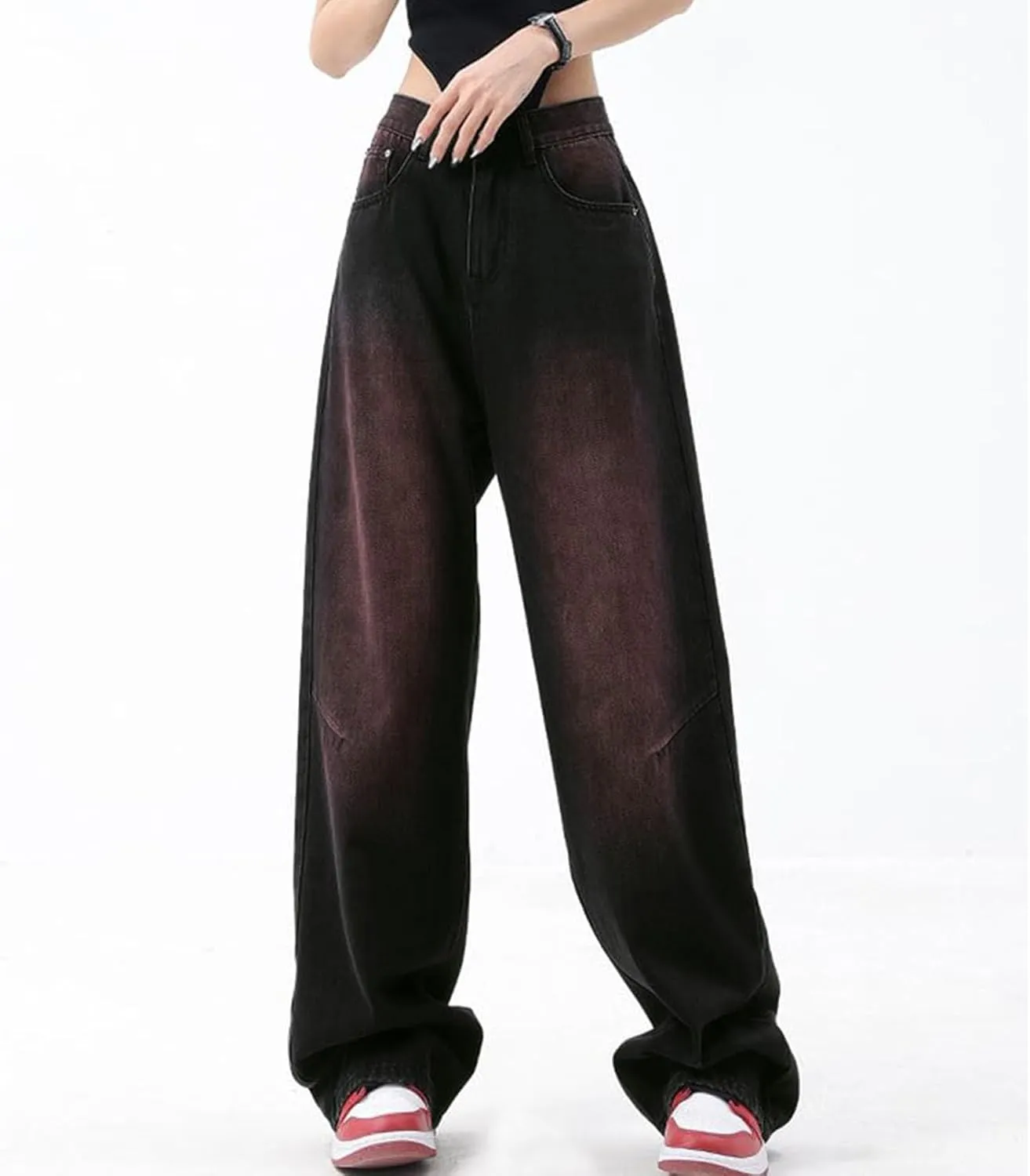 Baggy Jeans for Women Wide Leg Jeans High Waist Y2K Cargo Pants Casual Loose Boyfriends Trousers Vintage Streetwear