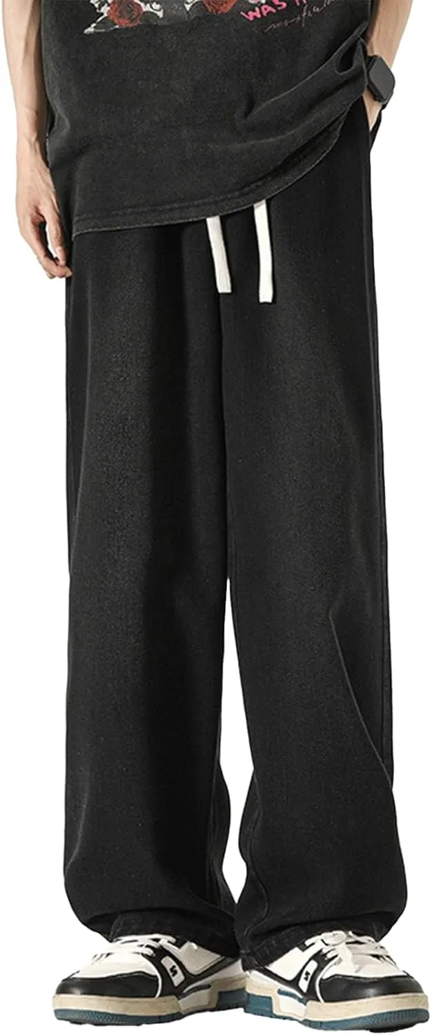Baggy Jeans Men with Multi Pockets Loose Fit Y2K Cargo Pants Skateboard Hip Hop Jeans Streetwear