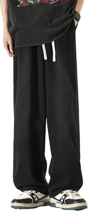 Baggy Jeans Men with Multi Pockets Loose Fit Y2K Cargo Pants Skateboard Hip Hop Jeans Streetwear