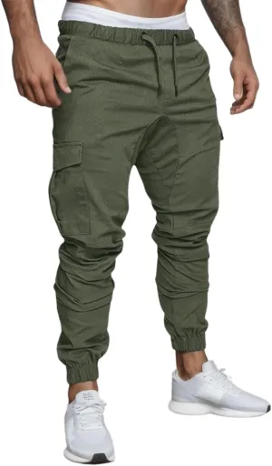 BIFUTON Mens Cargo Pants, Men's Athletic Workout Joggers Lightweight Running Pants Casual Jogging Gym Sweatpants Active Pants