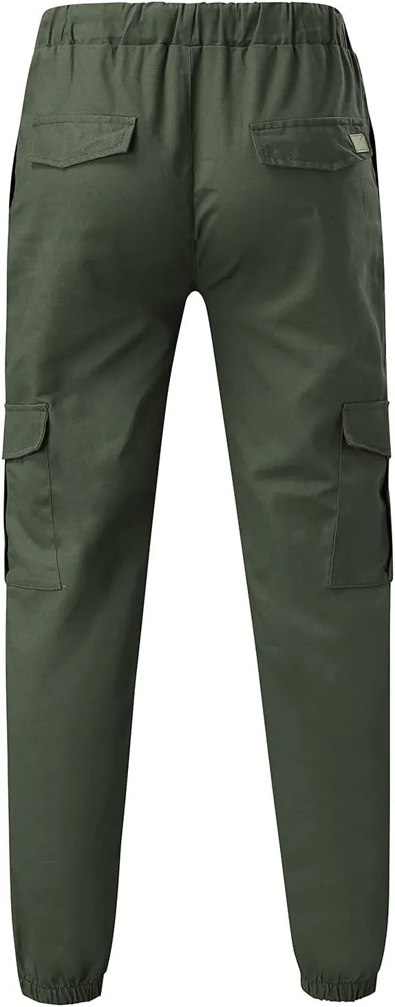 BIFUTON Mens Cargo Pants, Men's Athletic Workout Joggers Lightweight Running Pants Casual Jogging Gym Sweatpants Active Pants