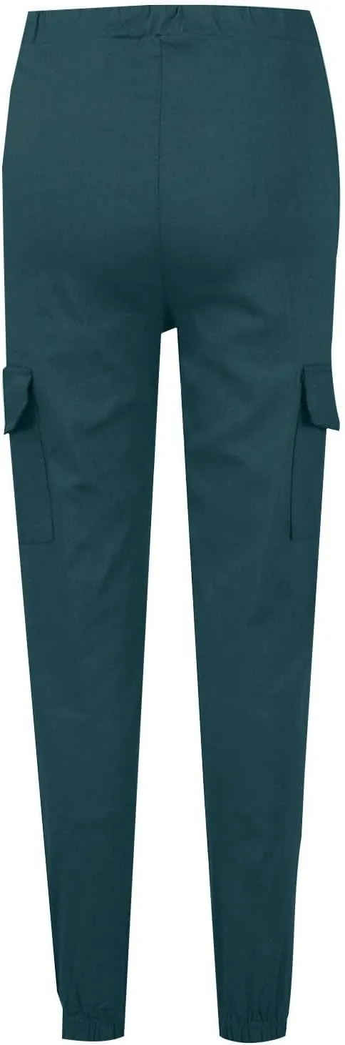 Cargo Joggers for Women Light Weight Stretchy Hiking Pants Drawstring Tapered Cinch Bottom Baggy Cargo Pants