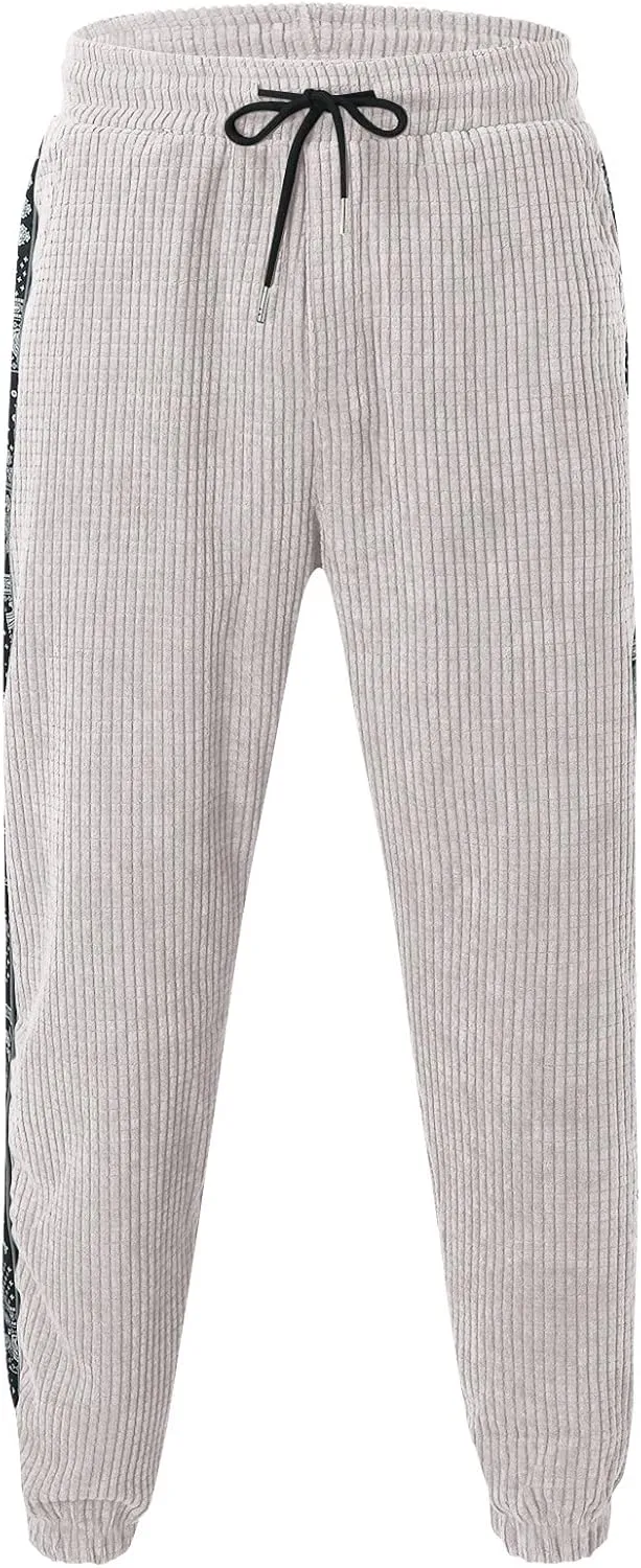Cargo Pants for Men Big and Tall, Lightweight Mens Work Pants with Multi-Pocket Grey Pants Slim Fit Pants Mens Sweat
