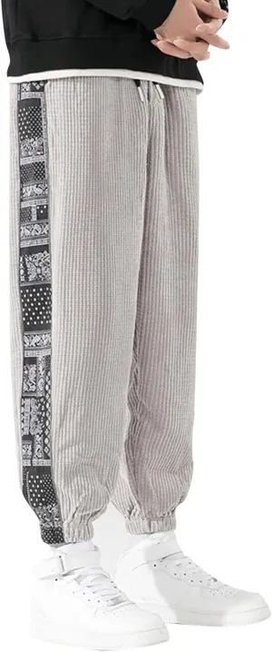 Cargo Pants for Men Big and Tall, Lightweight Mens Work Pants with Multi-Pocket Grey Pants Slim Fit Pants Mens Sweat