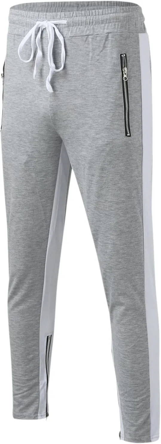 Cargo Pants for Men Relaxed Fit Drawstring Work Joggers with Pockets Mens Casual Pants Stretch Slim Fit Workout Pants