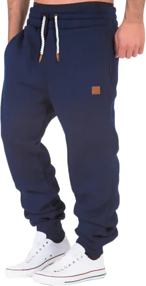 Cargo Pants for Men Relaxed Fit Mens Cargo Sweatpants Heavyweight Fleece Jogger Work Pants Drawstring Sports Trousers