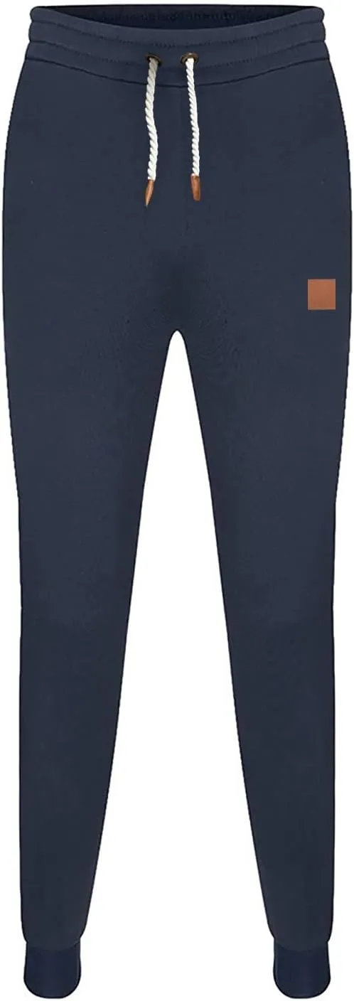 Cargo Pants for Men Relaxed Fit Mens Cargo Sweatpants Heavyweight Fleece Jogger Work Pants Drawstring Sports Trousers
