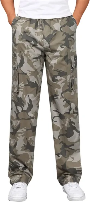 Cargo Pants for Men Relaxed Fit Tapered Sweatpant Casual Athletics Jogger Mens Casual Pants Mens Lounge Pants Fashion