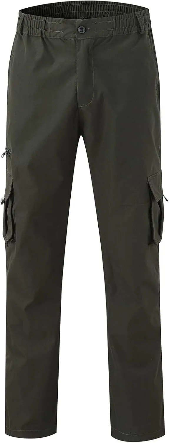 Cargo Sweatpants for Men Big and Tall Jogger Drawstring Trousers Pockets Sweatpants Workout Sports Pant Casual Cotton