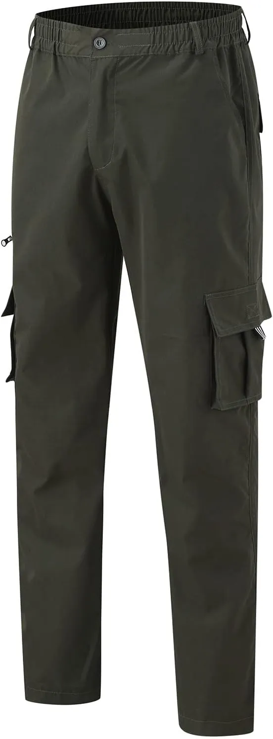 Cargo Sweatpants for Men Big and Tall Jogger Drawstring Trousers Pockets Sweatpants Workout Sports Pant Casual Cotton