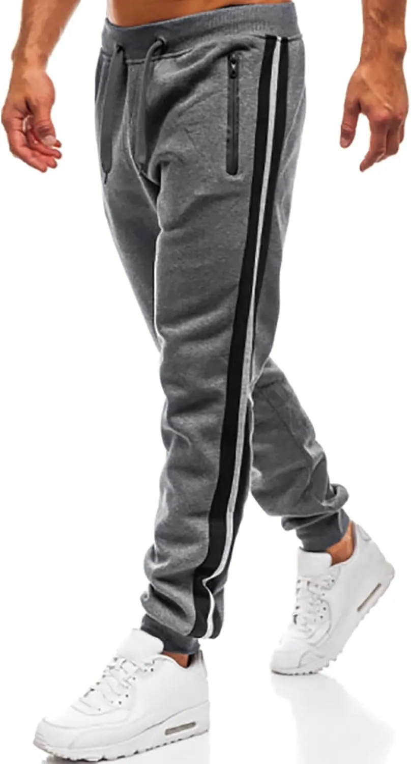 Cargo Sweatpants for Men Big and Tall Outdoor Tactical Pants with 9 Pockets Lightweight Ripstop Cargo Work Pants Mens