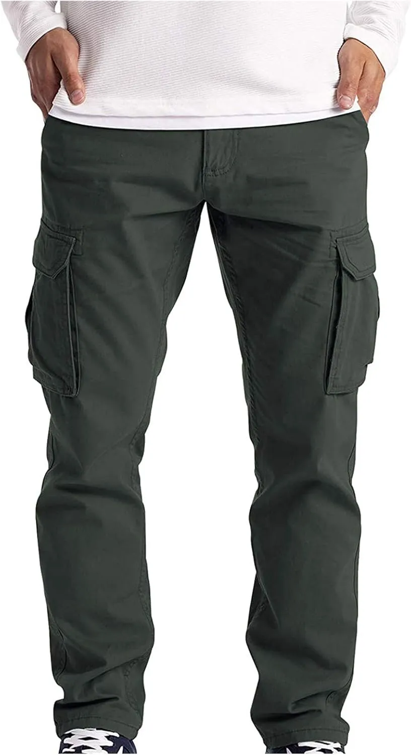 Cargo Sweatpants for Men Mens Lounge Pants Heavyweight Mens Fashion Athletic Joggers Pants Sweatpants Trousers Cotton