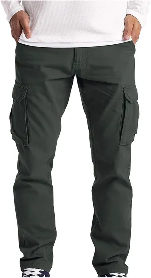 Cargo Sweatpants for Men Mens Lounge Pants Heavyweight Mens Fashion Athletic Joggers Pants Sweatpants Trousers Cotton
