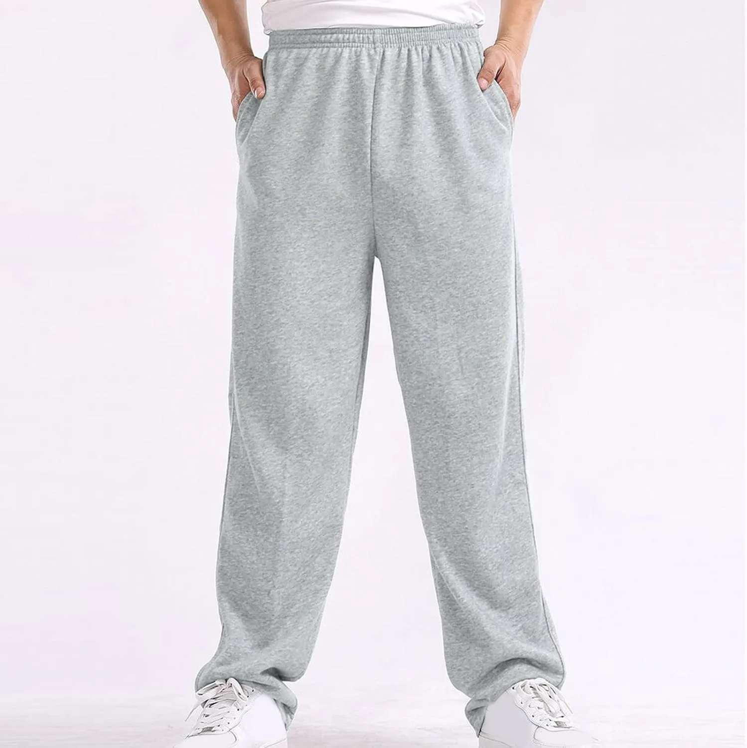 Cargo Trousers for Men Sweatpants for Men Fashion Men's Sport Color Bandage Casual Loose Sweatpants Drawstring Pant