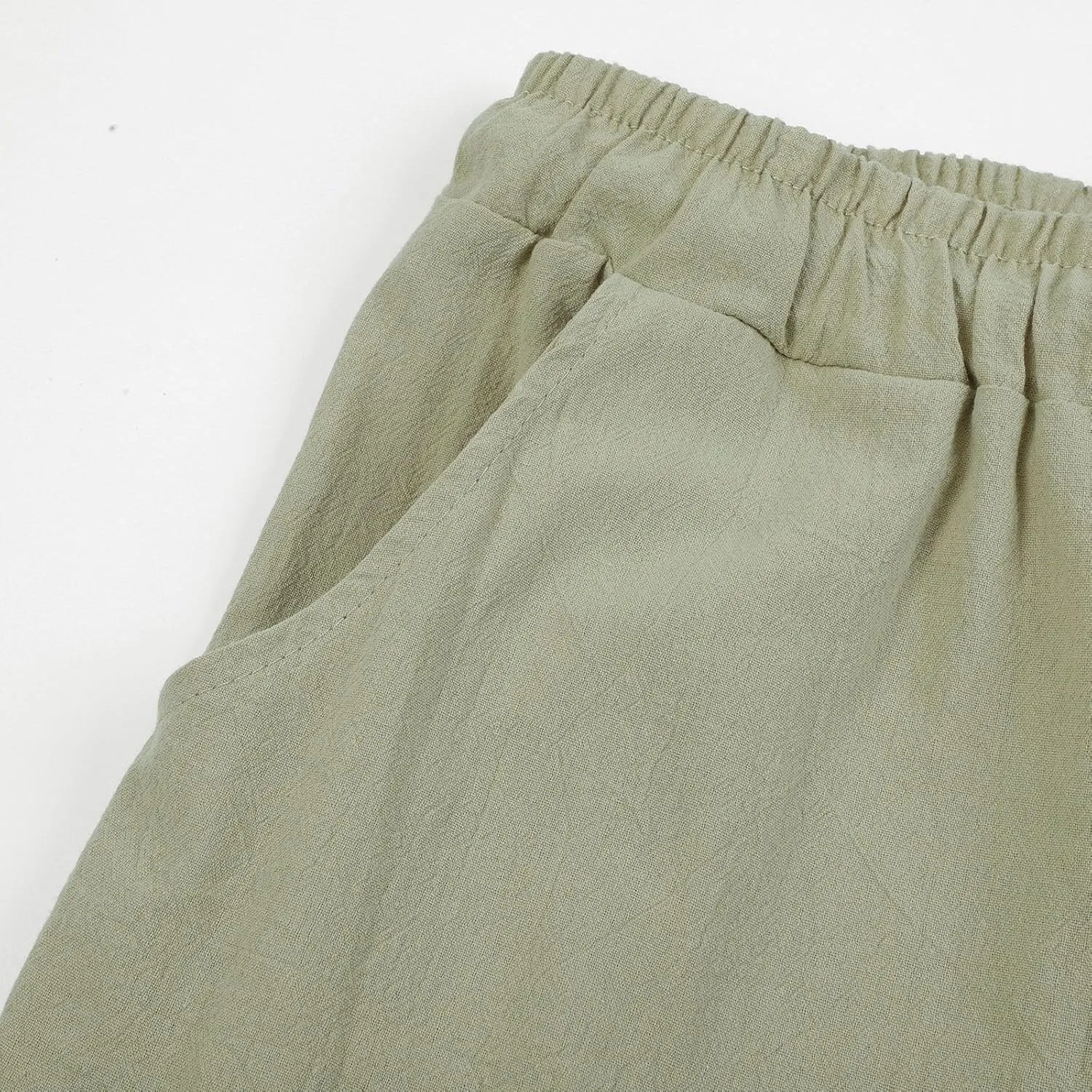Casual Linen Pants for Men Breathable Loose and Light Sports Yoga Pants Summer Long Trousers with Pockets