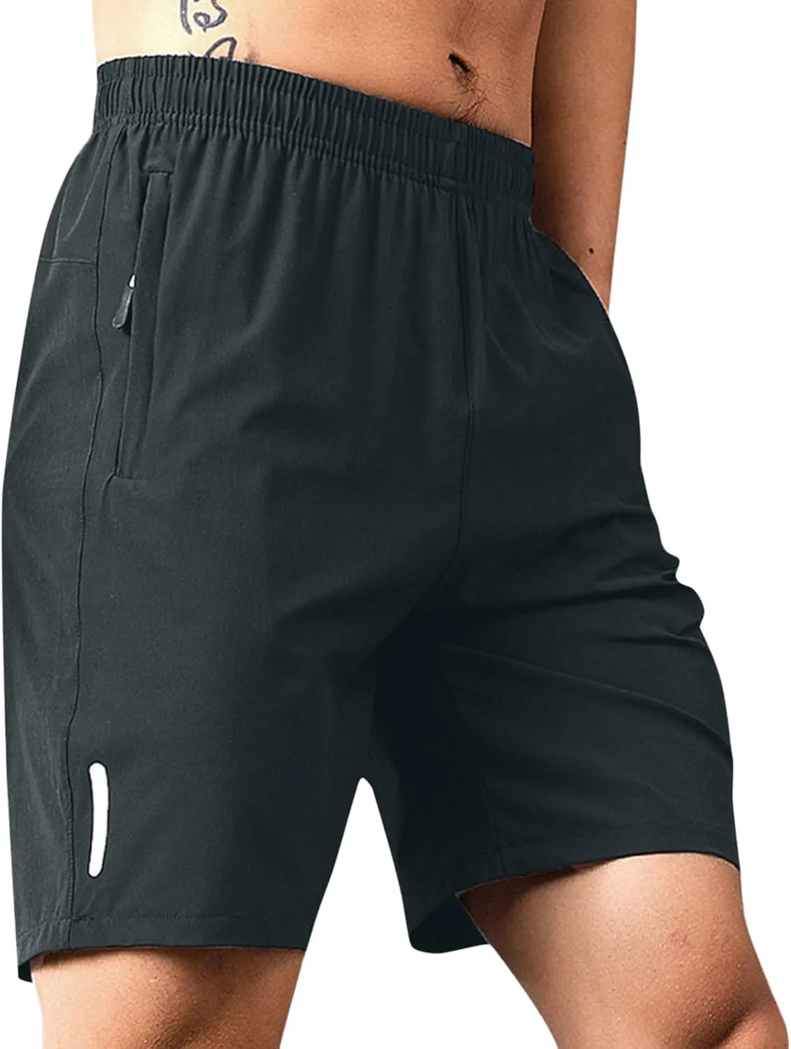 Casual Running Athletic Shorts for Men Zip Pockets Workout Gym Shorts Quick Dry Lightweight Active Sports Basketball Shortss