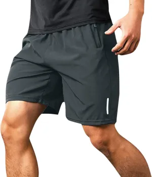 Casual Running Athletic Shorts for Men Zip Pockets Workout Gym Shorts Quick Dry Lightweight Active Sports Basketball Shortss