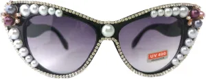 Cat Eye Diamond Sunglasses Women 2020 Oversized Punk Sun Glasses Crystal Vintage Rhinestone Glasses Eyewear UV400