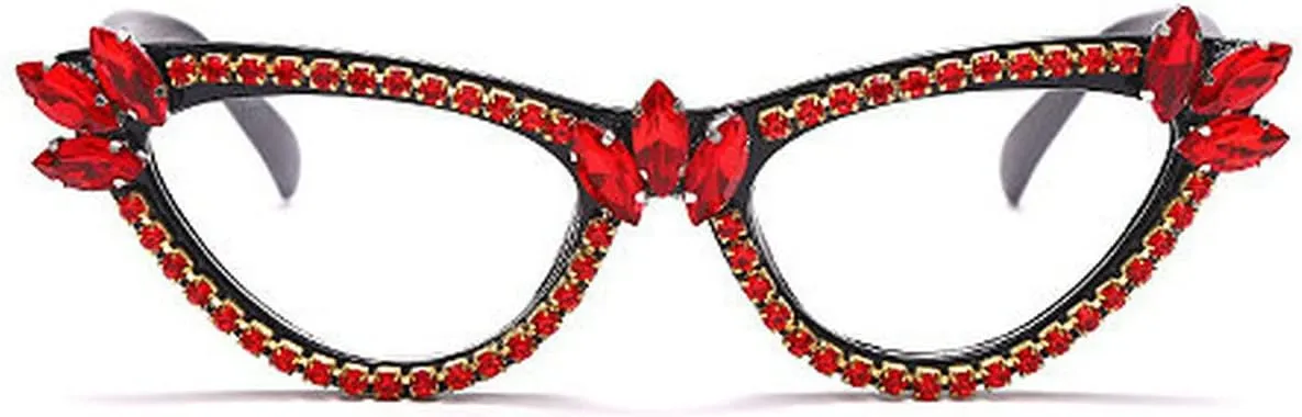 COTIA Cat Eye Diamond Sunglasses Women Punk Sun Glasses Crystal Vintage Rhinestone Glasses Eyewear UV400