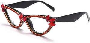 COTIA Cat Eye Diamond Sunglasses Women Punk Sun Glasses Crystal Vintage Rhinestone Glasses Eyewear UV400