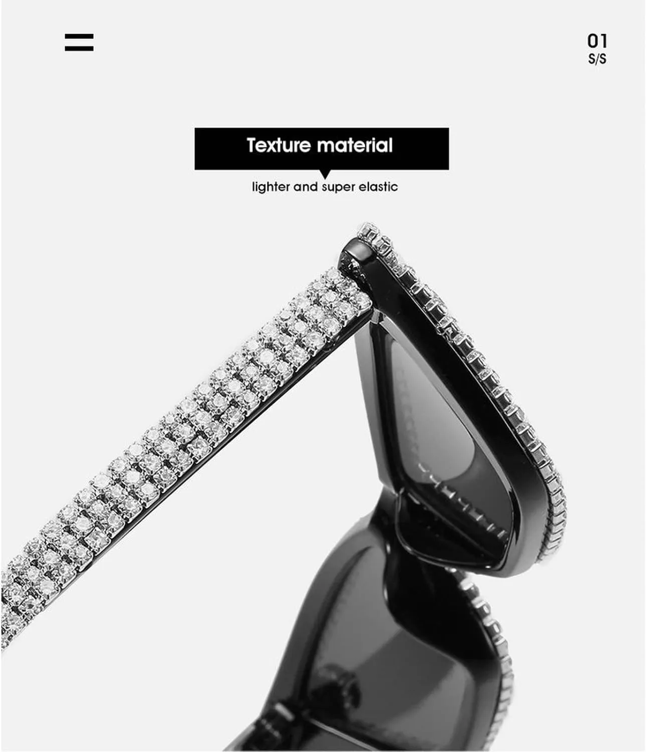 COTIA Cat Eye Diamond Sunglasses Women Small Frame Punk Sun Glasses Crystal Vintage Rhinestone Glasses Eyewear UV400