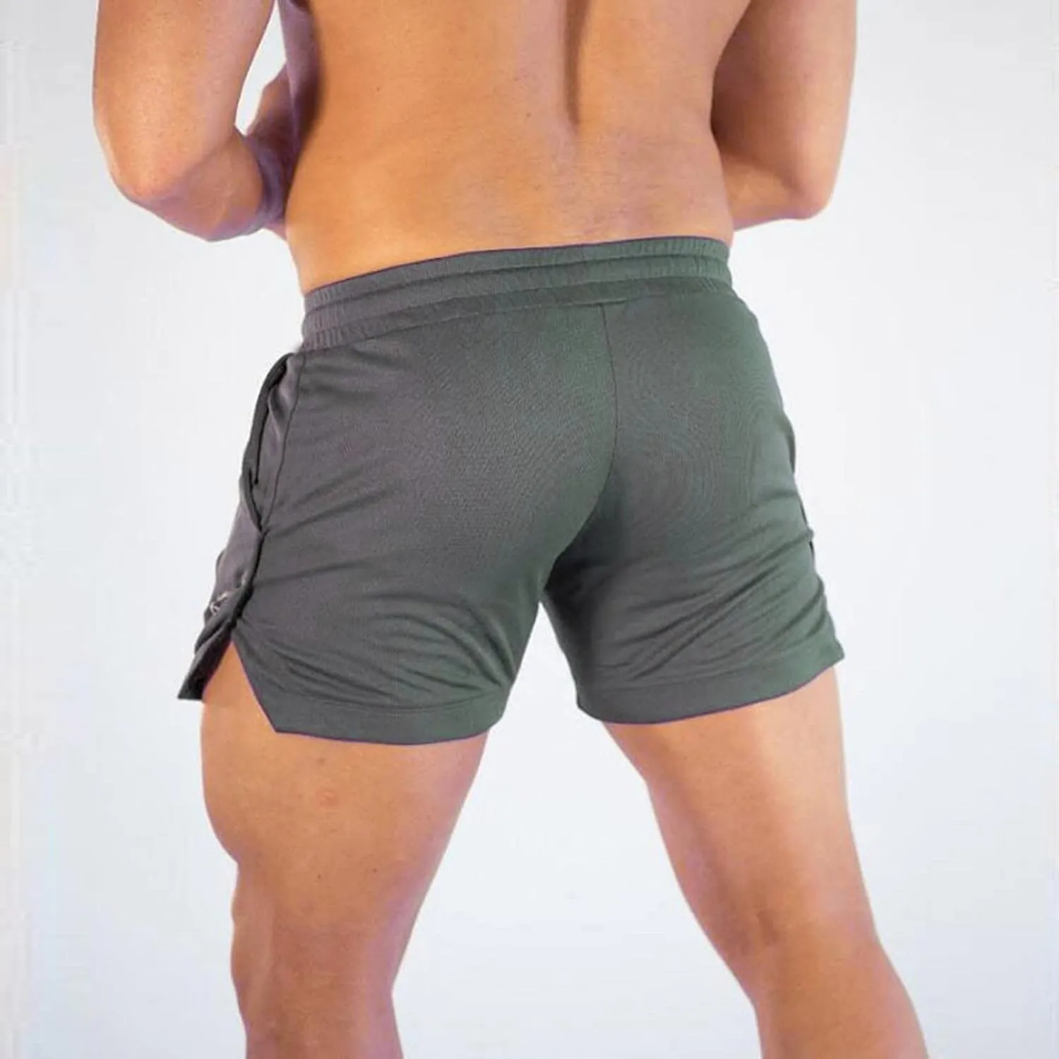 CRNTCEM Men's Slim Fit Lounge Shorts Cotton Athletic Jogger Gym Shorts Drawstring Fitness Workout Training Bodybuilding Short