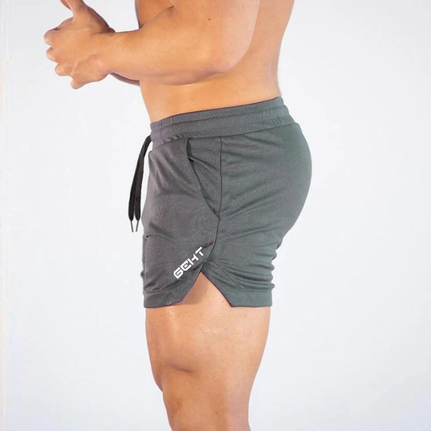 CRNTCEM Men's Slim Fit Lounge Shorts Cotton Athletic Jogger Gym Shorts Drawstring Fitness Workout Training Bodybuilding Short