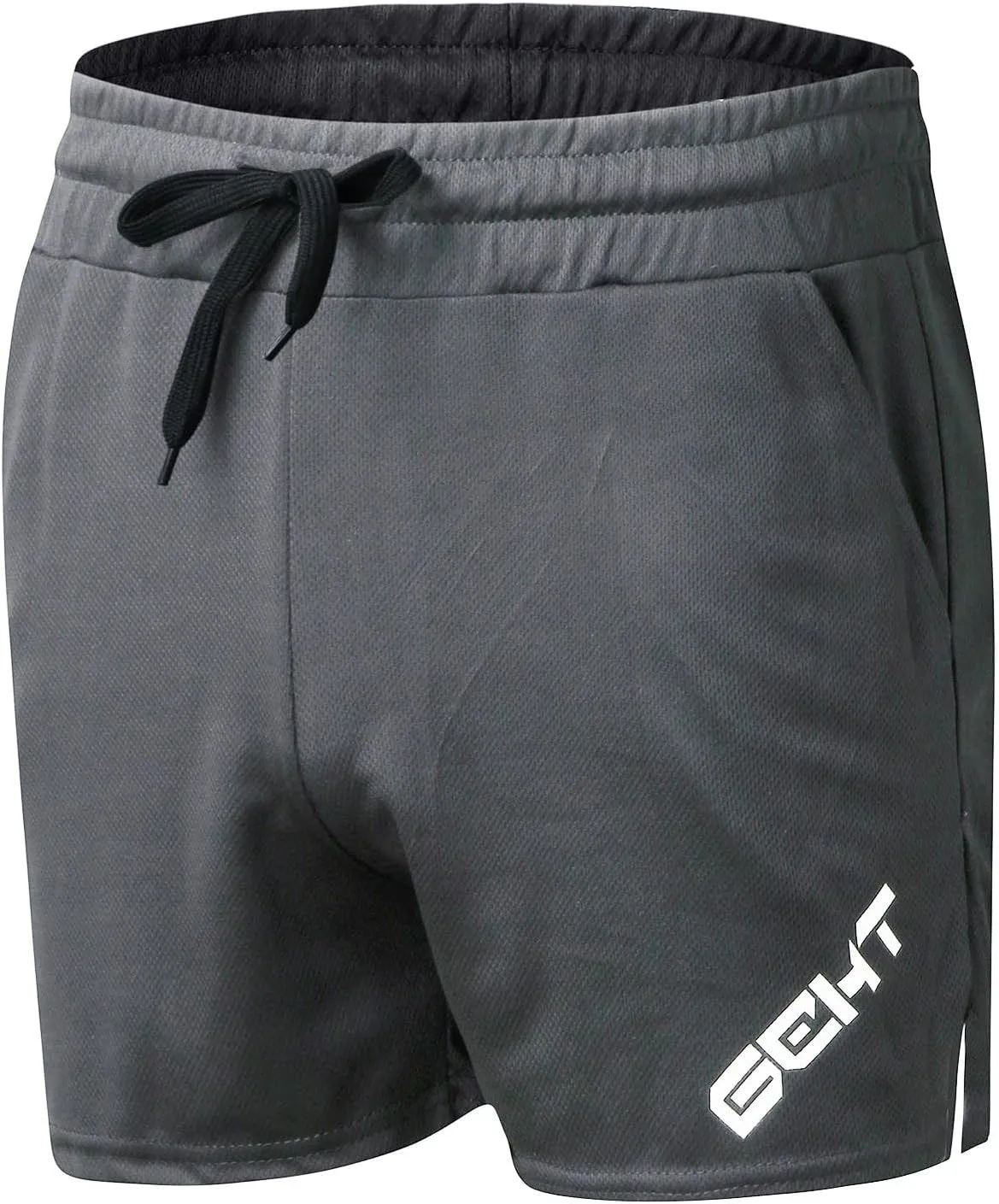 CRNTCEM Men's Slim Fit Lounge Shorts Cotton Athletic Jogger Gym Shorts Drawstring Fitness Workout Training Bodybuilding Short