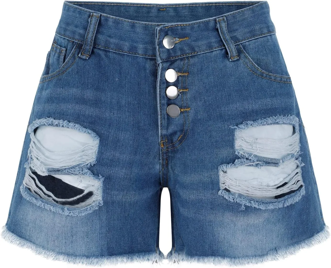 Denim Shorts for Women High Waisted Denim Short Stretchy Casual Summer Trendy Girls Jean Shorts Jeans Short with Pocket
