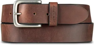 Eddie Bauer Men's Leather Belt | Casual | Everyday | Jeans | Trousers | Chinos | Metal Buckle