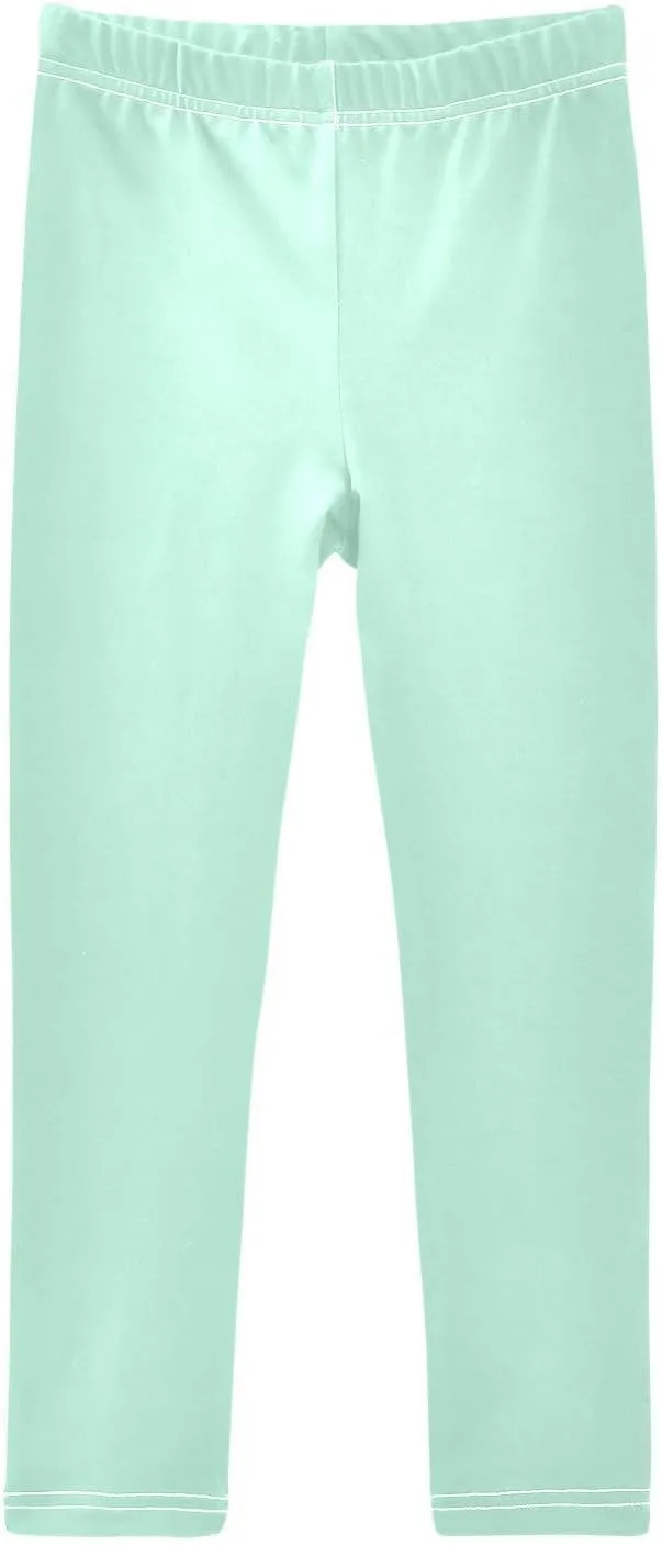 Girls' Leggings Light Green Toddler Kids Stretch Yoga Pants Tights Dance Athletic Long Pants 4T