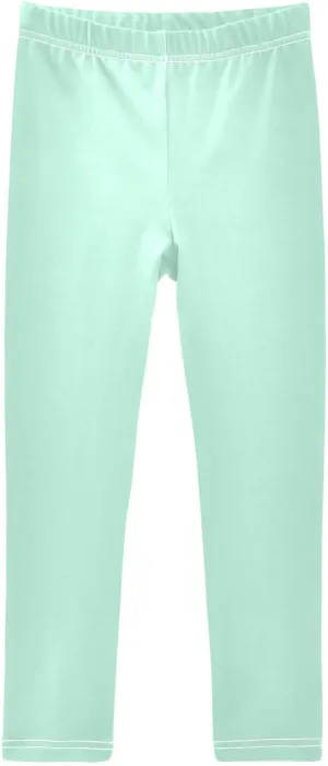 Girls' Leggings Light Green Toddler Kids Stretch Yoga Pants Tights Dance Athletic Long Pants 4T
