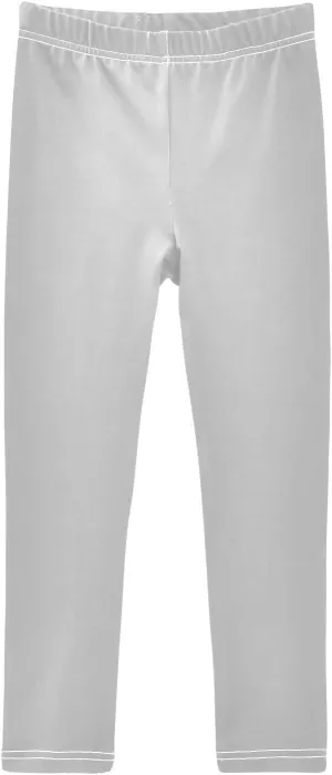 Girls' Leggings Light Grey Toddler Kids Stretch Yoga Pants Tights Dance Athletic Long Pants 4T