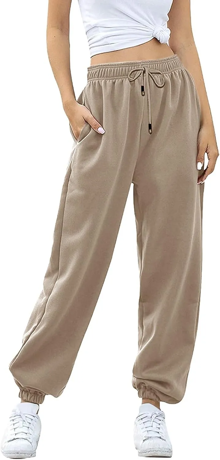 Hands Jogger for Women Track Athletic Pants High Waisted Straight Leg Sweatpants Summer Low Rise Running Jogger