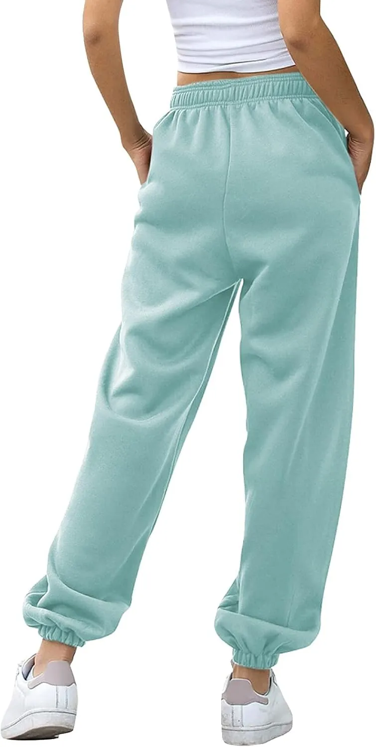 Hands Jogger for Women Track Athletic Pants High Waisted Straight Leg Sweatpants Summer Low Rise Running Jogger