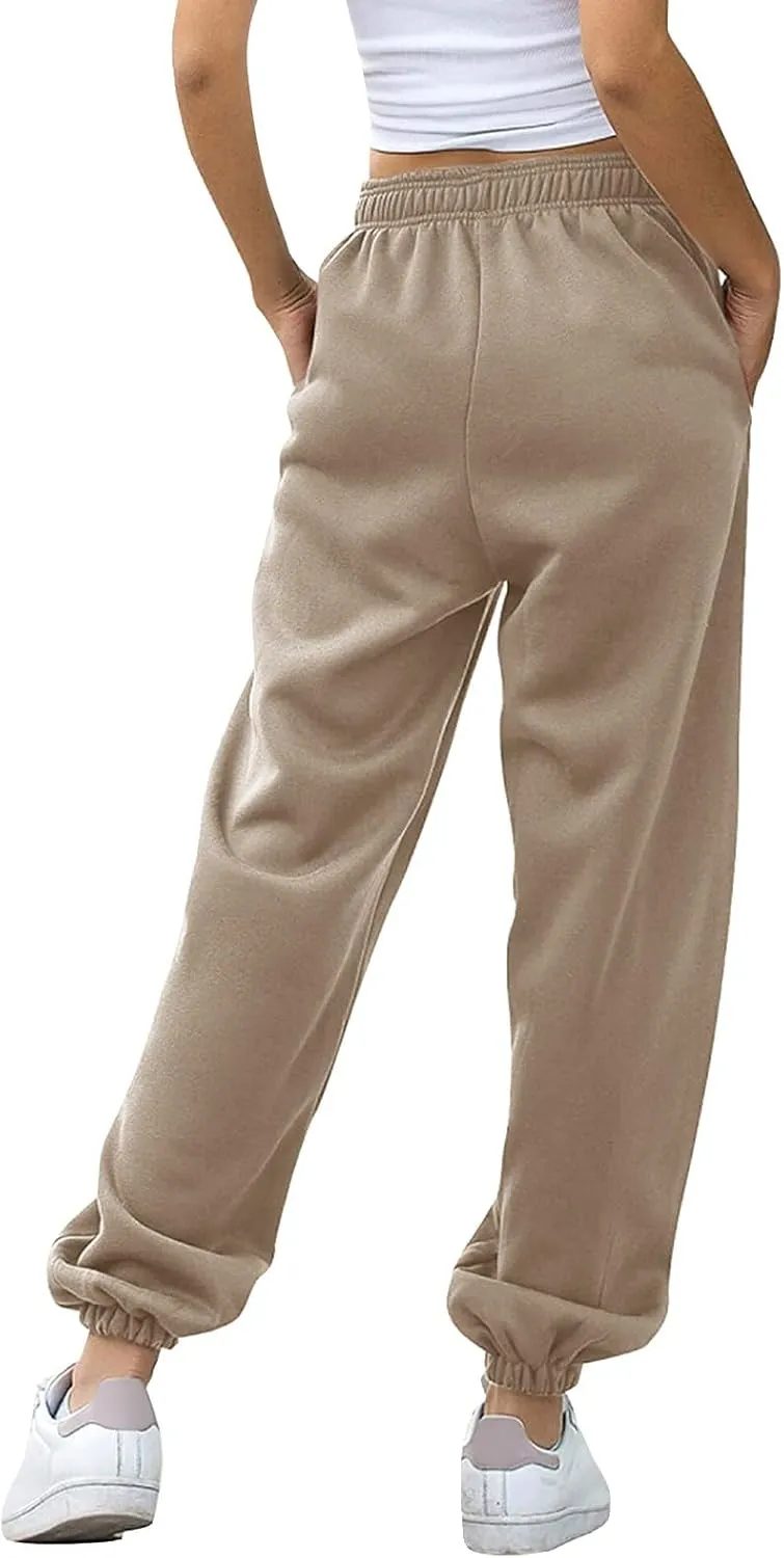 Hands Jogger for Women Track Athletic Pants High Waisted Straight Leg Sweatpants Summer Low Rise Running Jogger