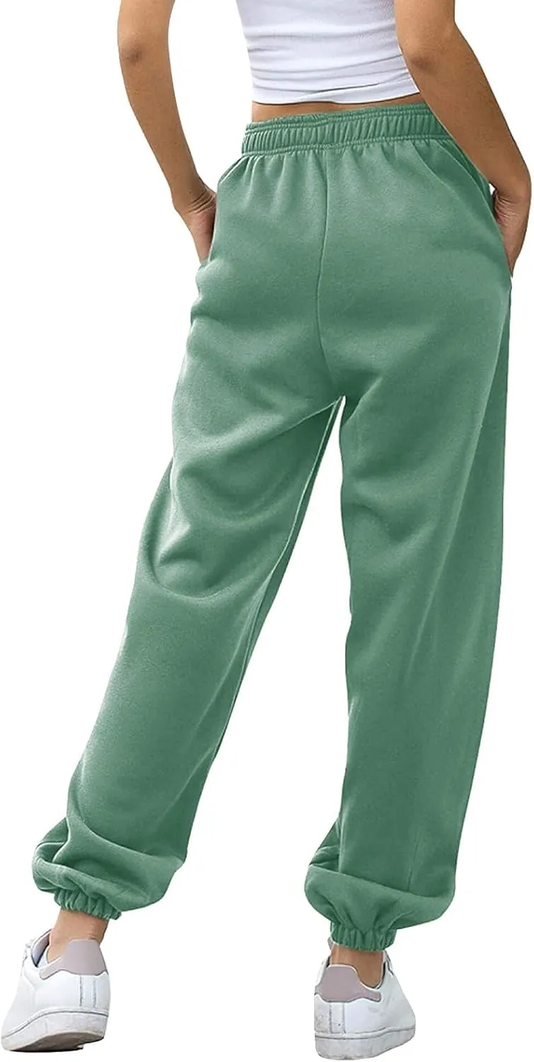 Hands Jogger for Women Track Athletic Pants High Waisted Straight Leg Sweatpants Summer Low Rise Running Jogger