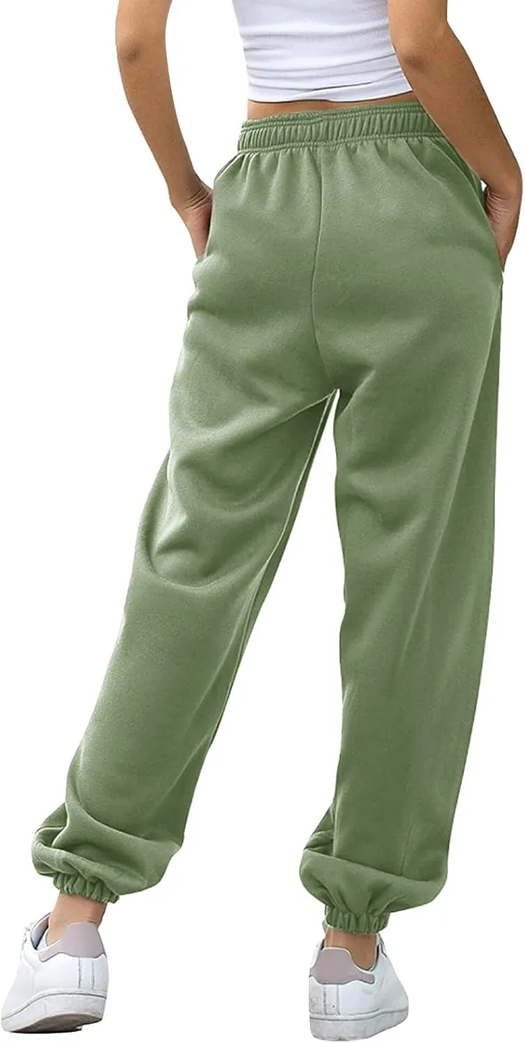 Hands Jogger for Women Track Athletic Pants High Waisted Straight Leg Sweatpants Summer Low Rise Running Jogger