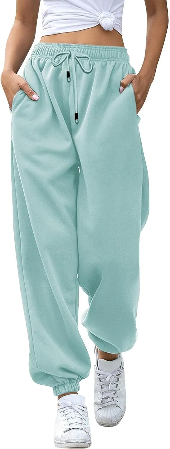 Hands Jogger for Women Track Athletic Pants High Waisted Straight Leg Sweatpants Summer Low Rise Running Jogger