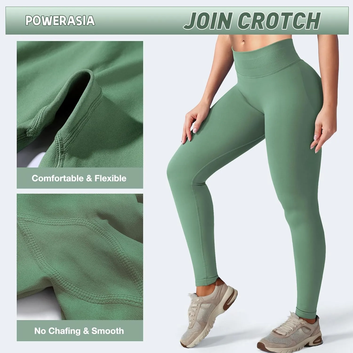 Impact Hidden Scrunch Butt Leggings for Women Mid Low Waist Gym Workout Legging Tummy Control Booty Lifting Yoga Pants