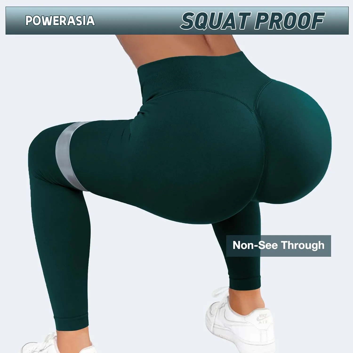 Impact Hidden Scrunch Butt Leggings for Women Mid Low Waist Gym Workout Legging Tummy Control Booty Lifting Yoga Pants