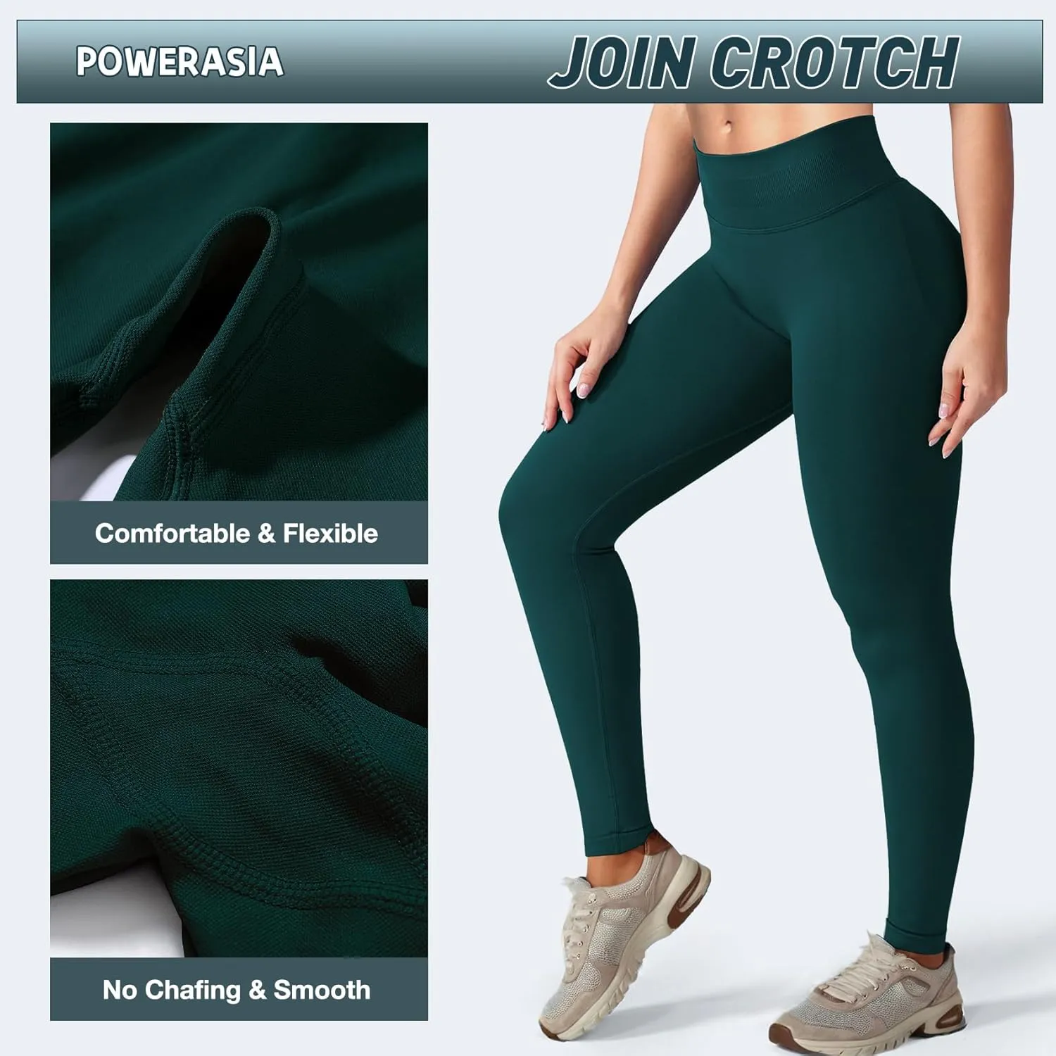 Impact Hidden Scrunch Butt Leggings for Women Mid Low Waist Gym Workout Legging Tummy Control Booty Lifting Yoga Pants